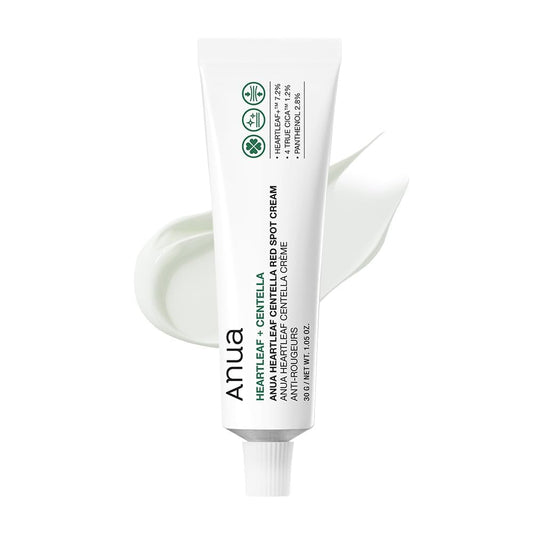 ANUA Heartleaf Centella Red Spot Cream, Hydration Face Moisturizer for Skin Relief, Niacinamide, Centella, Panthenol, Spot Treatment for sensitive skin, Non-comedogenic, Korean Skincare (30g/1.05oz)