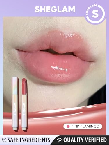 SHEGLAM PoutPerfect Moisturizing Solid Lip Gloss Non Sticky Lipstick with Coconut Oil - Pink Flamingo