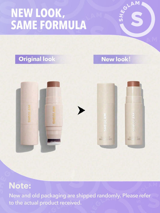 SHEGLAM Snatch 'n' Define Cream Contour Stick Long Lasting Highly Pigmented Sweat Proof Face Bronzer Makeup - Golden Sun
