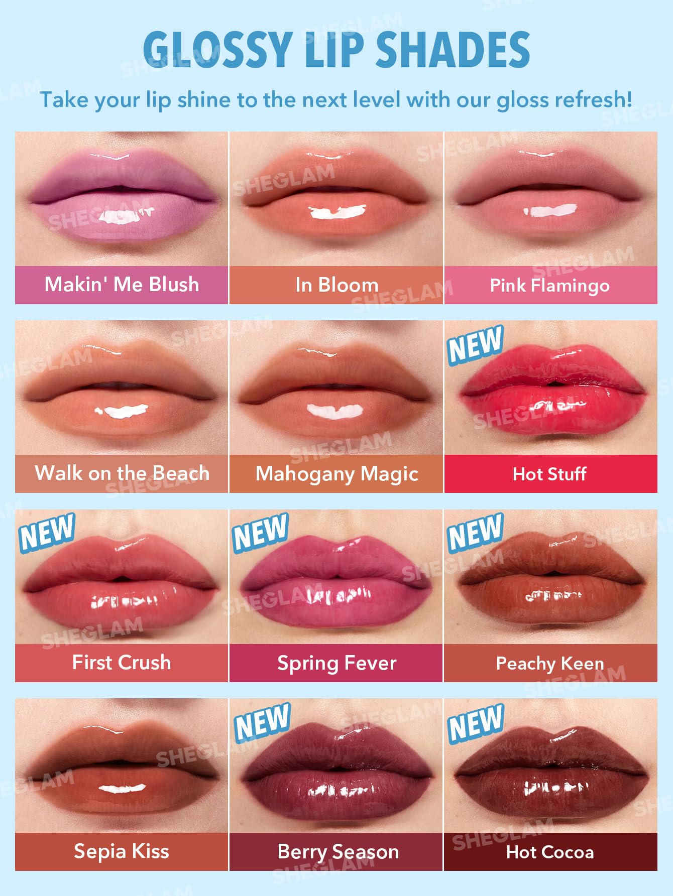 SHEGLAM PoutPerfect Moisturizing Solid Lip Gloss Non Sticky Lipstick with Coconut Oil - Pink Flamingo