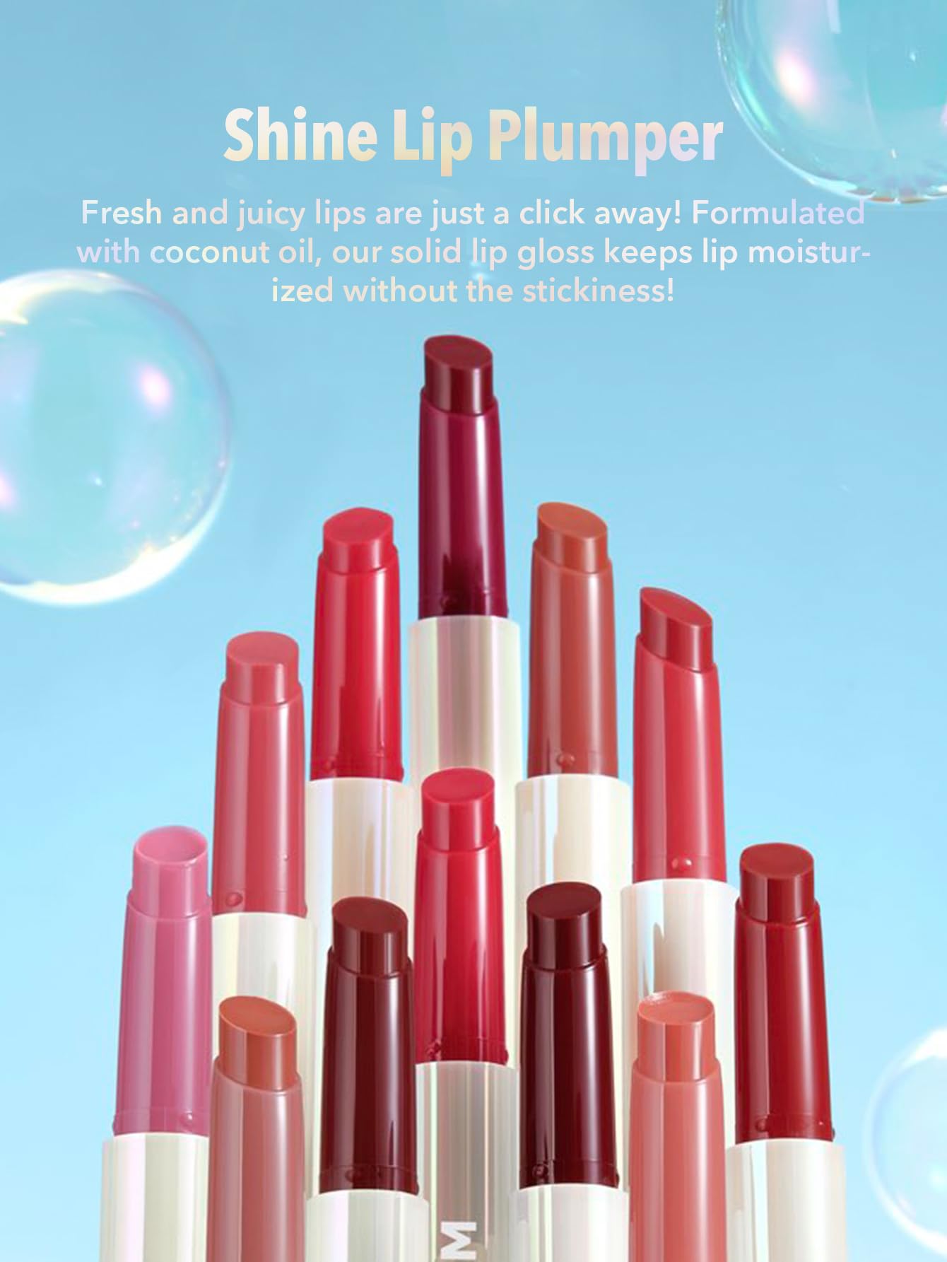 SHEGLAM PoutPerfect Moisturizing Solid Lip Gloss Non Sticky Lipstick with Coconut Oil - Pink Flamingo