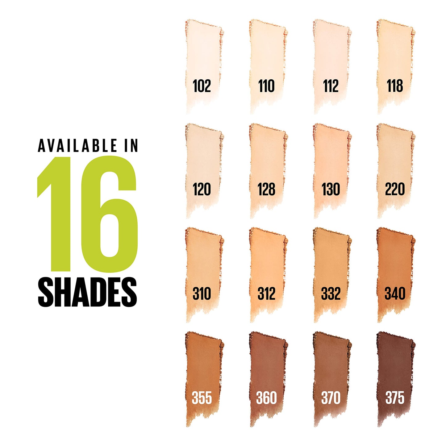 Maybelline Super Stay Up to 24HR Hybrid Powder-Foundation, Medium-to-Full Coverage Makeup, Matte Finish, 340, 1 Count